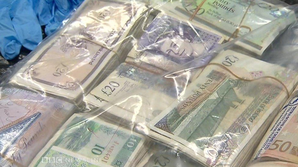 CAB officials seized significant cash sums in different currencies