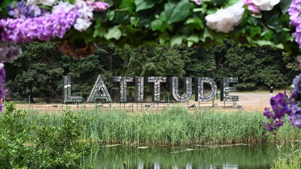 Latitude Festival sign