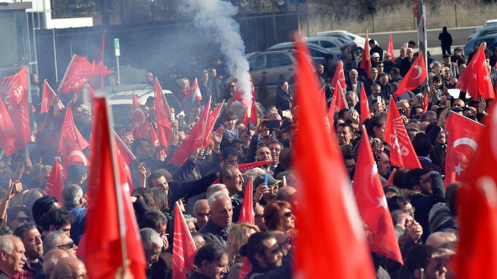 Opposition CHP supporters held a rally on Tuesday to celebrate what they are adamant is victory in Istanbul