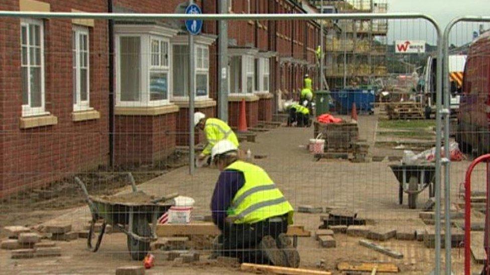 Social housing being built at Ely Mills in Cardiff