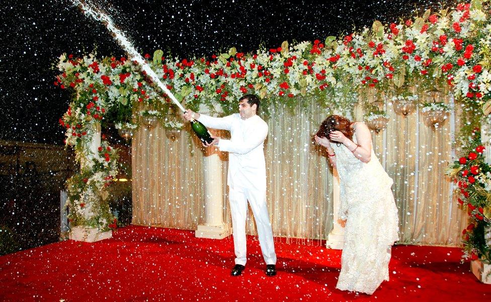 Kaizad Deboo and Zeenia Vakil on their wedding day