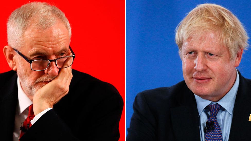 Jeremy Corbyn and Boris Johnson