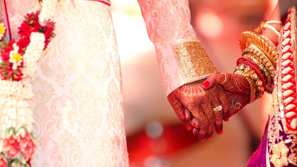 Stock image of Asian wedding