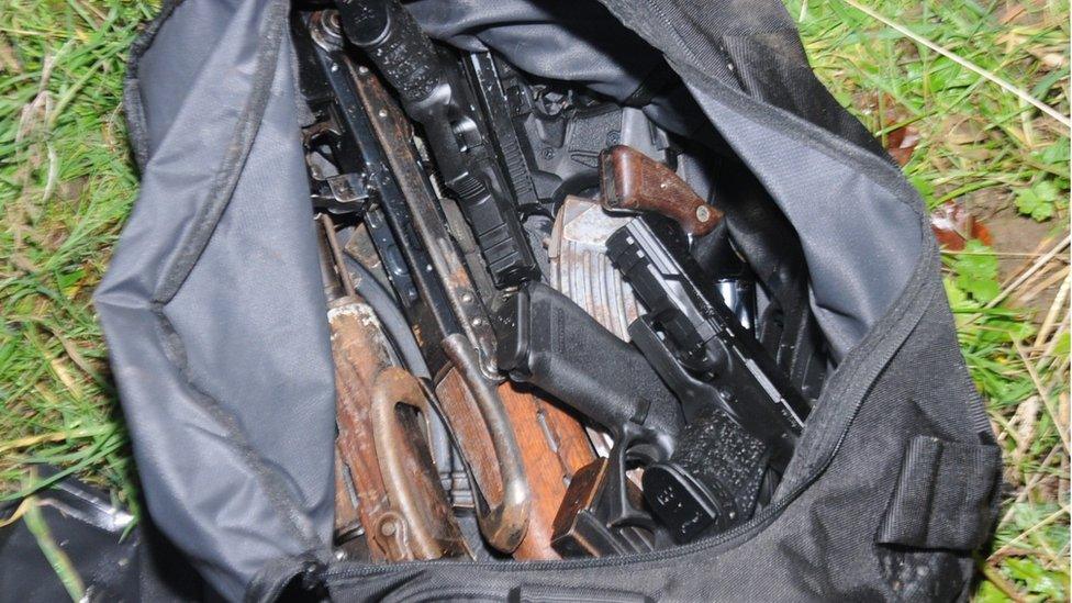 Firearms seized by Gardaí