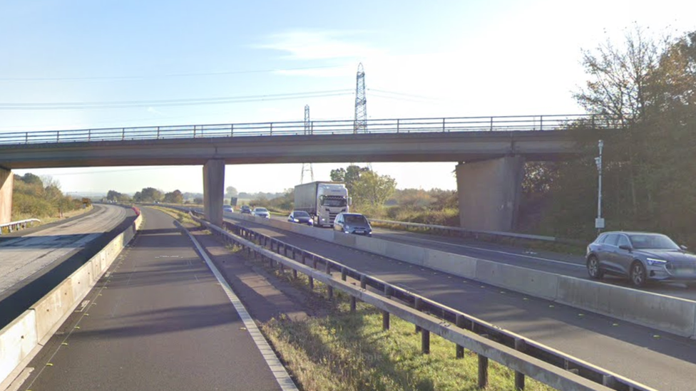 Bridge over the M180