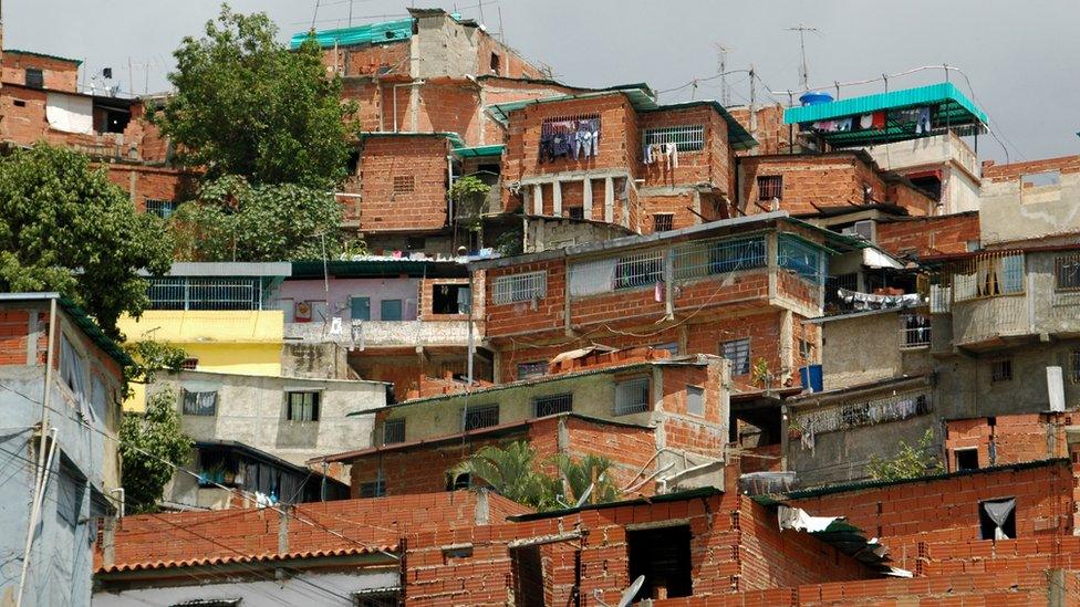 Shanty town in Venezuela