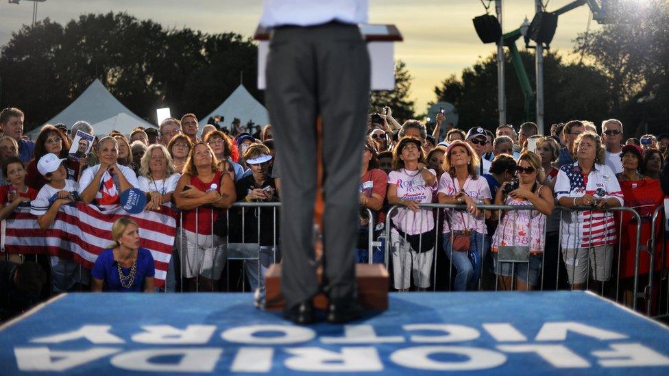 US Republican presidential candidate Mitt Romney speaks during a campaign event on October 5, 2012 in St. Petersburg, Florida