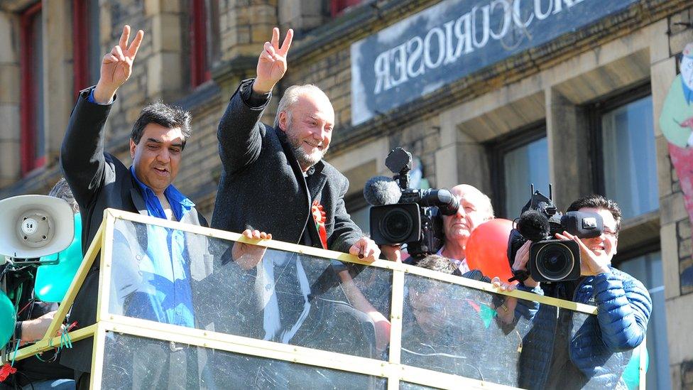 George Galloway celebration