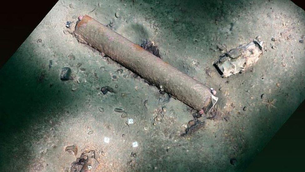 Unexploded torpedo