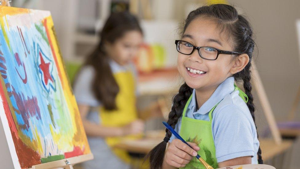 girl-painting-in-classroom