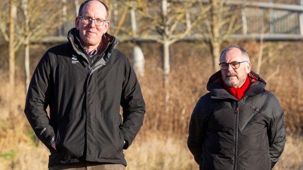 Tom Boden, National Trust General Manager for the Bath portfolio and Councillor Richard Samuel, Deputy Leader and Cabinet Member for Econom