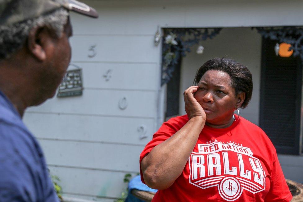 "It's much worse than I thought," said Mary Woodard when she saw her house for the first time