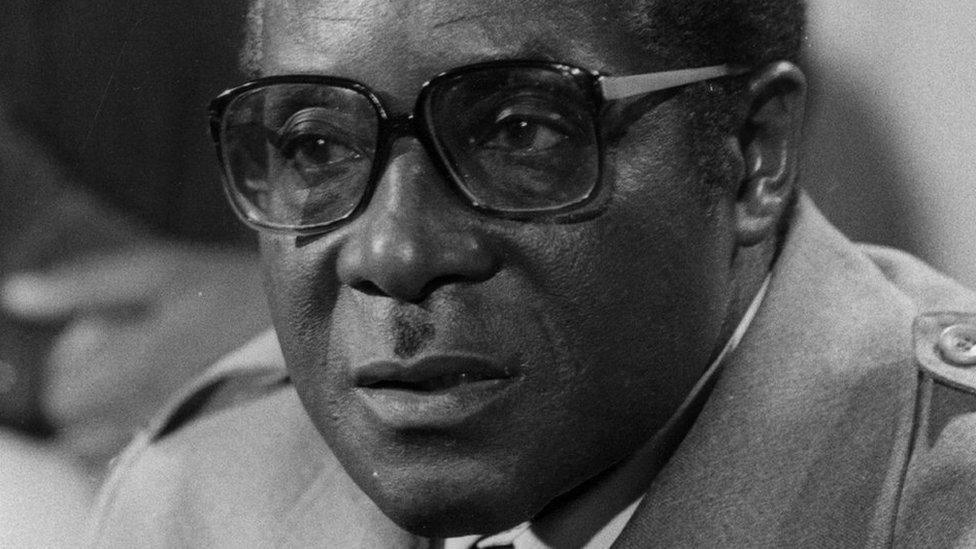 Robert Mugabe in London during talks on Rhodesia in September 1979