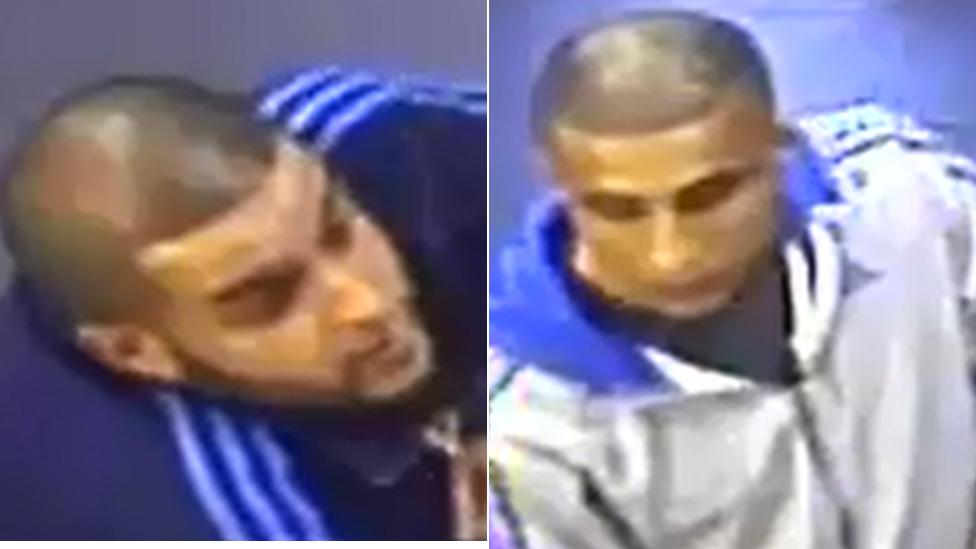 CCTV images of the men wanted for information