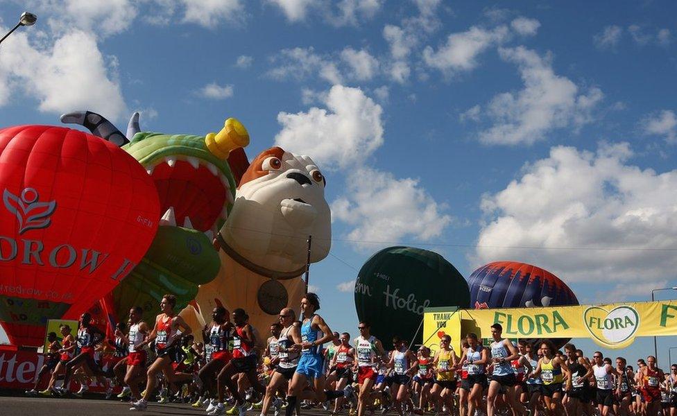 London marathon start