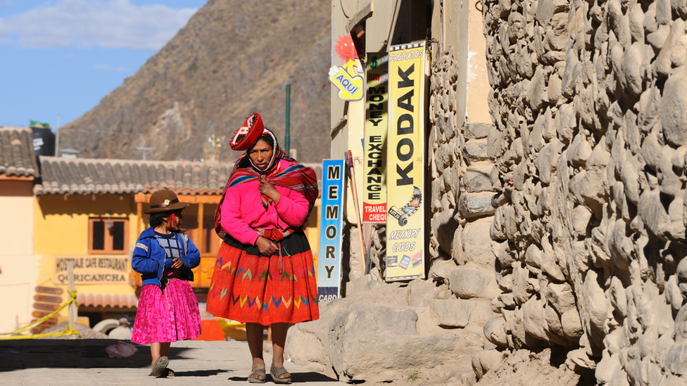 Quechua family, near Cusco, Peru