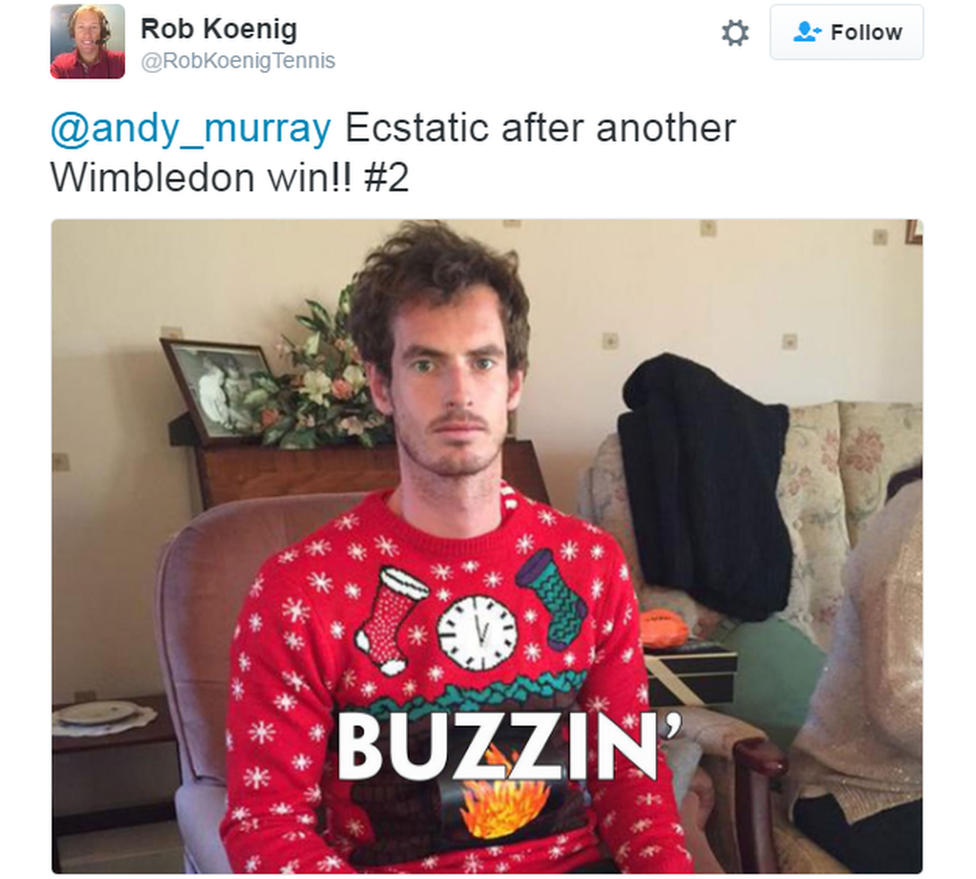 Andy Murray in a jumper