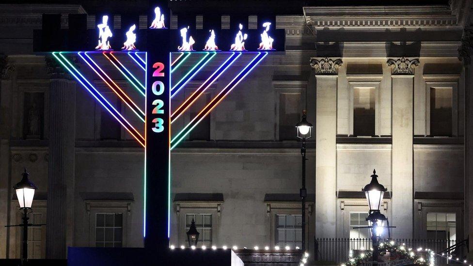 Menorah in Trafalgar Square