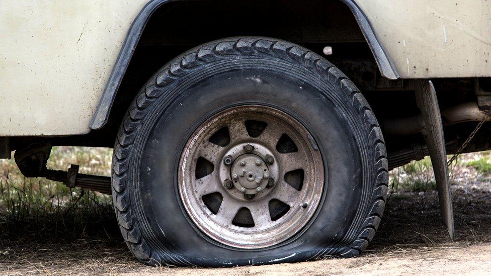 Flat tyre