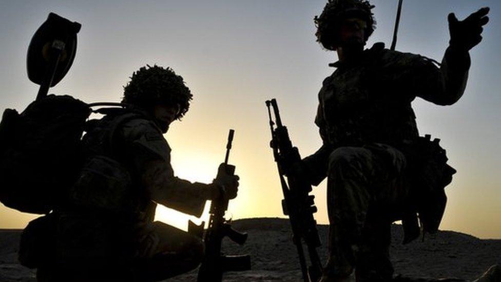 British troops in Afghanistan