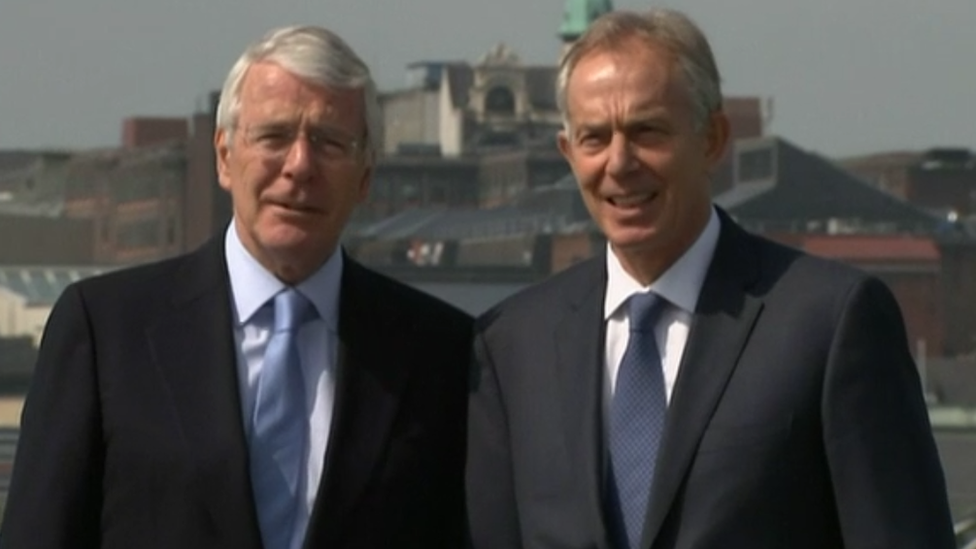 John Major and Tony Blair