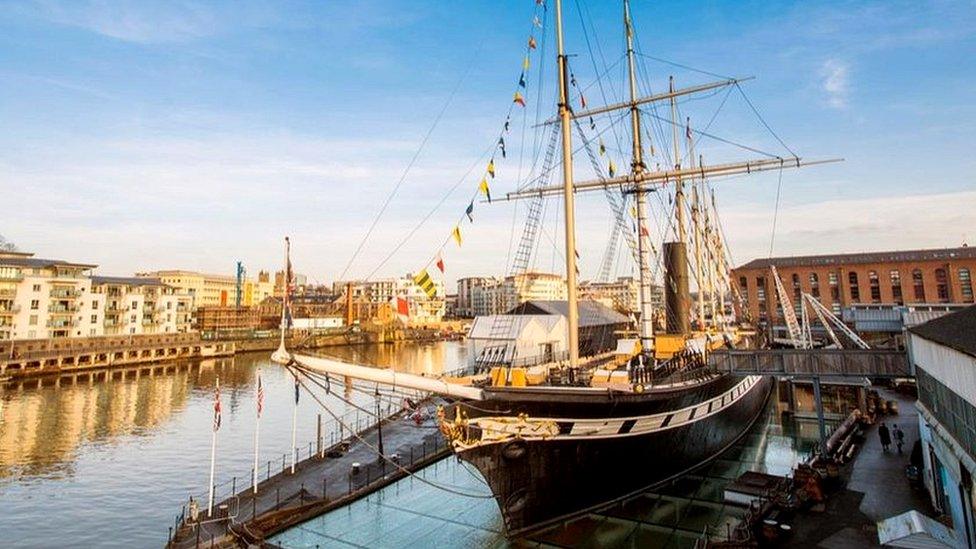 SS Great Britain today, a view from above in Bristol docks