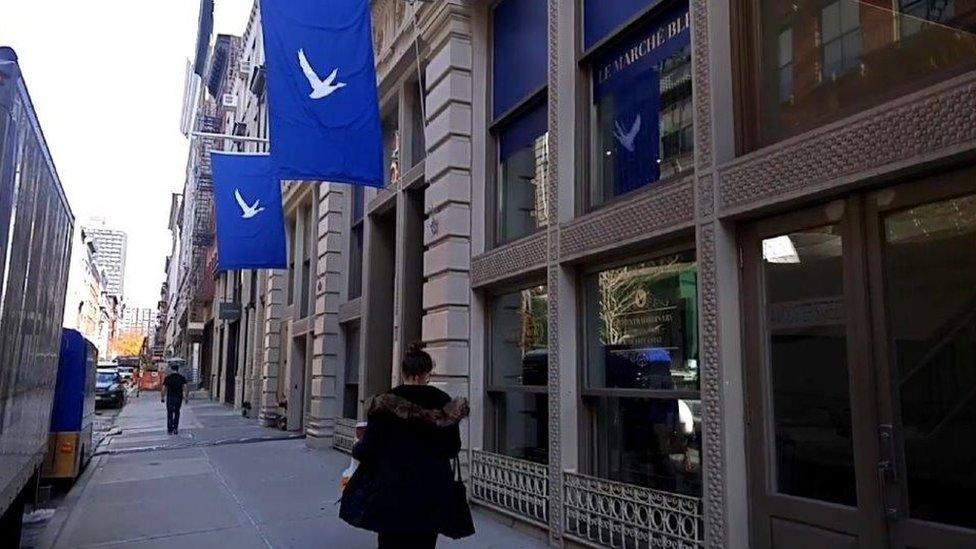 Glasgow Caledonian University's campus being used as Le Marche Bleu holiday pop-up shop