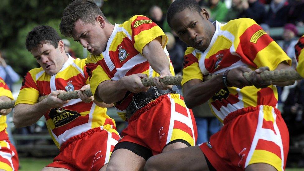 Tug of war at Braemar