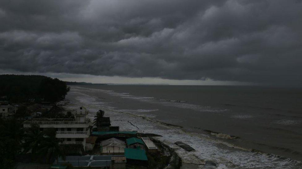 Overcast sky in Cox's Bazar, Chittagong, Bangladesh.