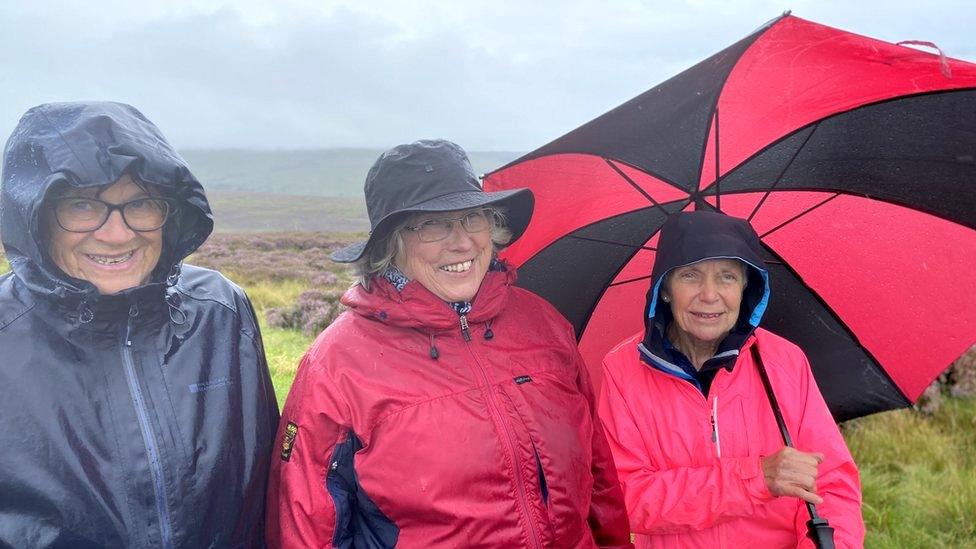 Alice Hutton, Mhairi Telford, Margaret Pool