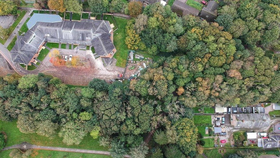 Aerial view of the Sidings site