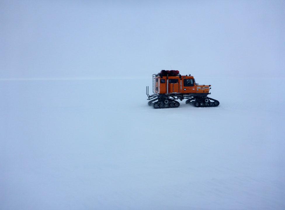 A cloudy day in Antarctica