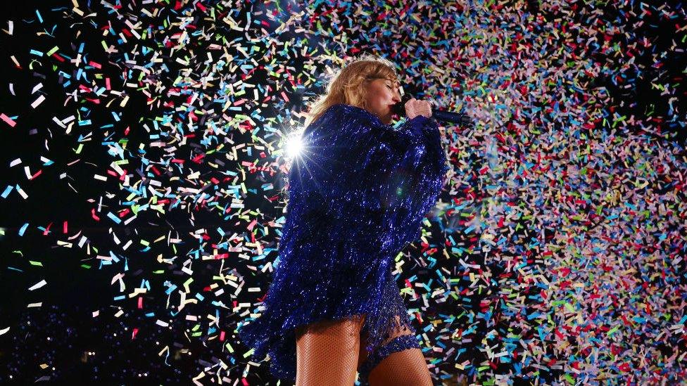 Taylor Swift performing in Melbourne.