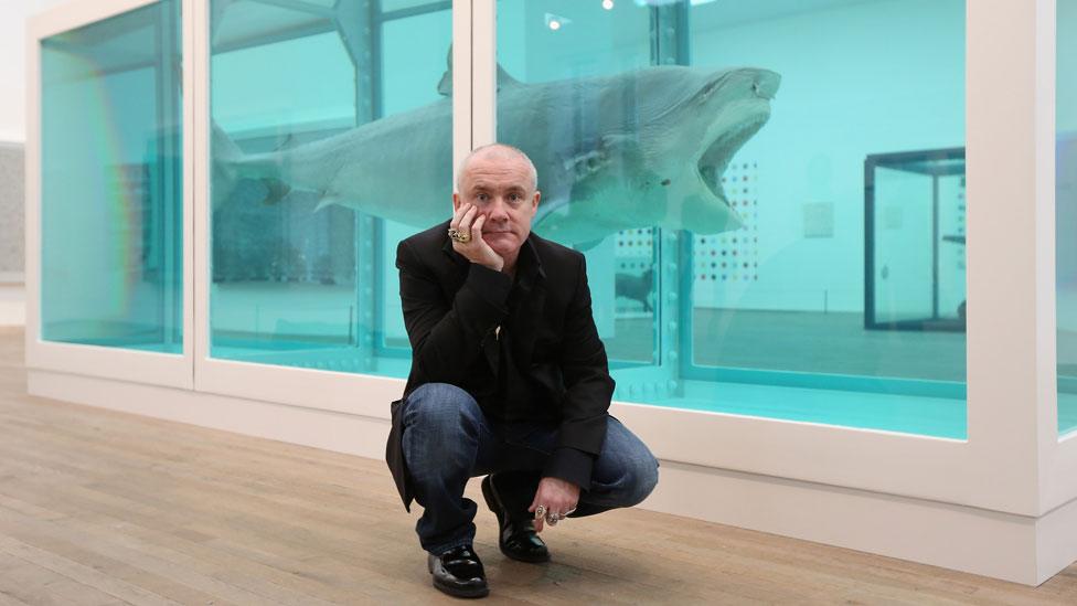 Damian Hirst at Tate Modern in 2012