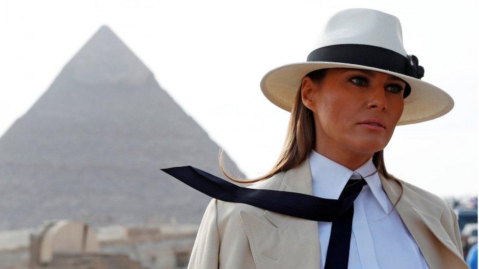 Melanie Trump in Egypt, 6 October 2018