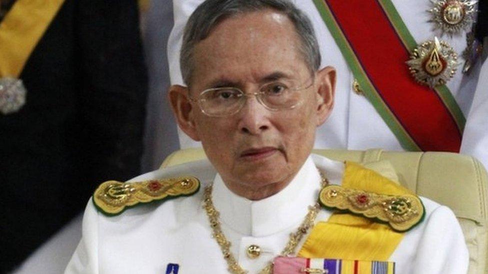 Thai King Bhumibol Adulyadej on 9 April 2012