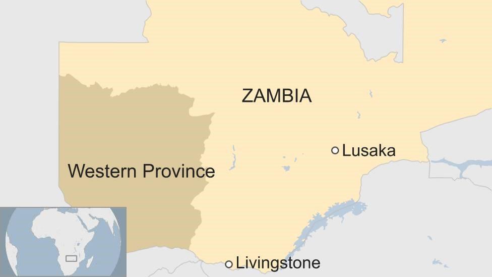 Map of Zambia