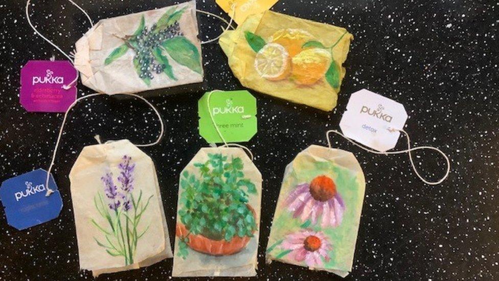 Herbal teabags by Jan Heath