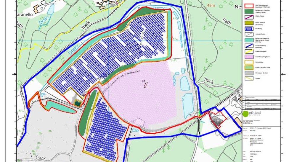 Proposed site plan