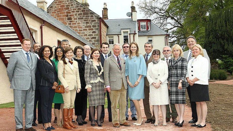 Prince Charles with Mr Vardanyan's delegation at Dumfries House