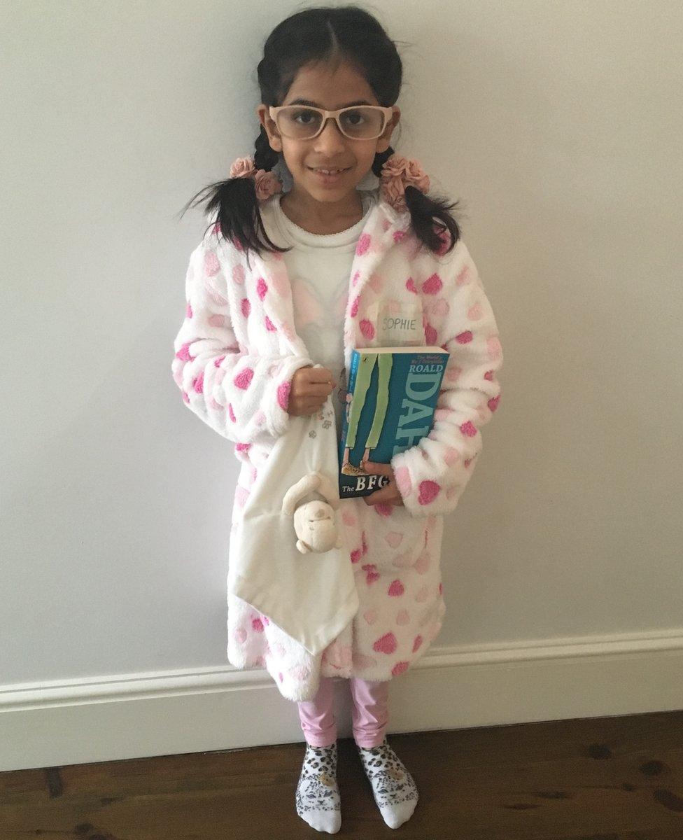 Eight-year-old Khadeeja from Leicester