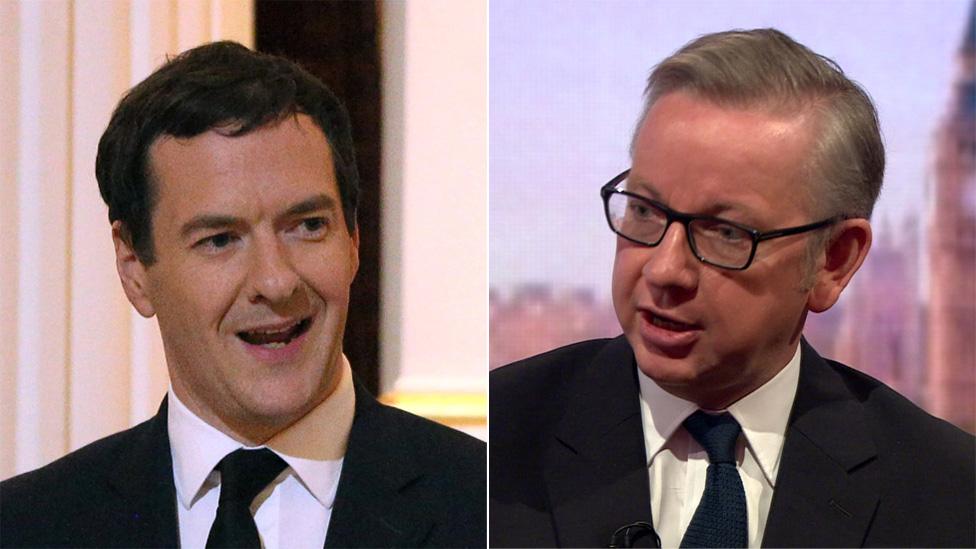 George Osborne and Michael Gove