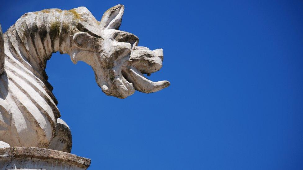 A gargoyle in Rome