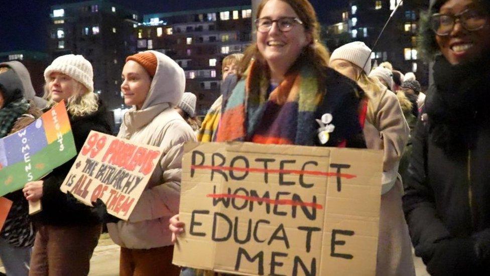 Reclaim the night march in Ipswich