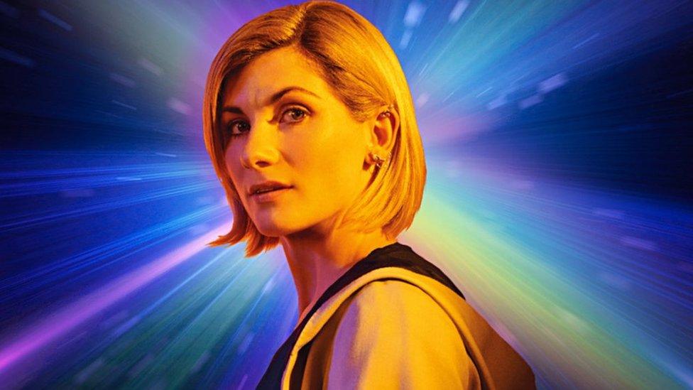 Jodie Whittaker as the Doctor.