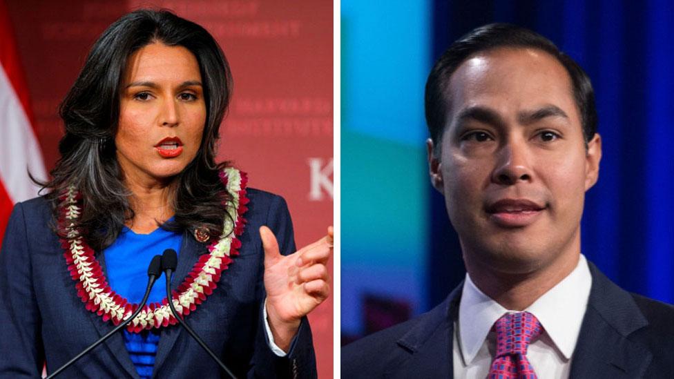 Tulsi Gabbard and Julian Castro