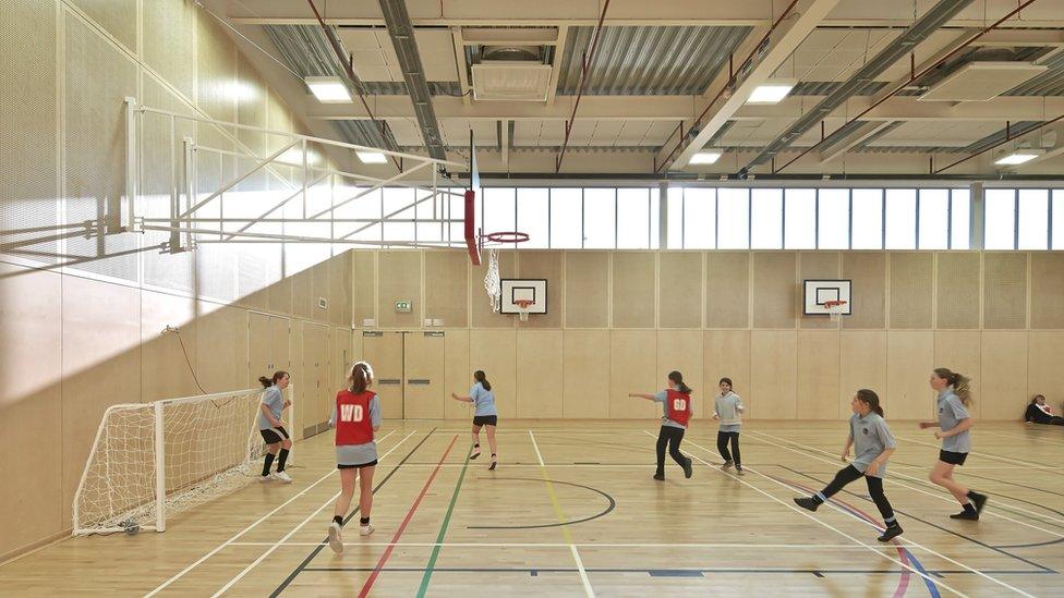 Gym at a school in Blackburn