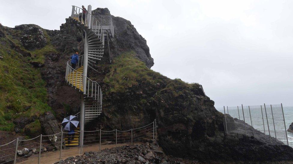 The Gobbins coastal path reopened to the public last summer after six decades of closure