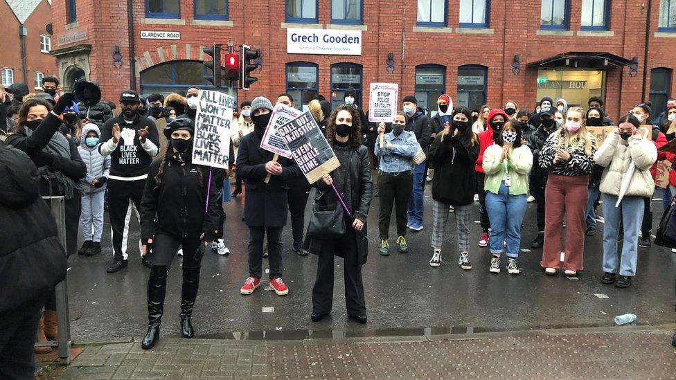 Protest Caerdydd