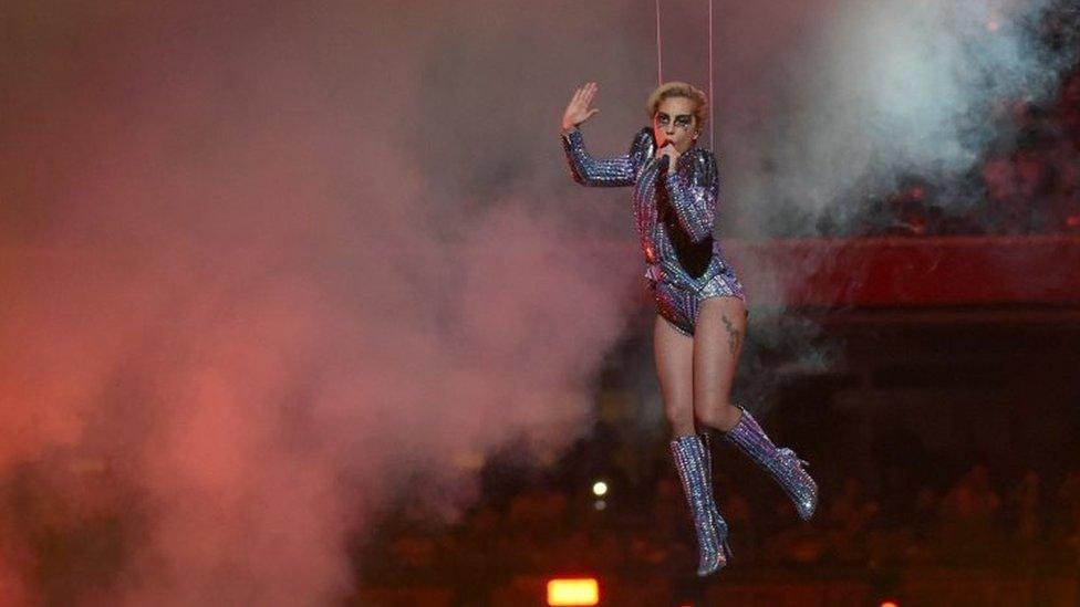 Lady Gaga performs at NRG Stadium, Houston, Texas. Photo: 5 February 2017